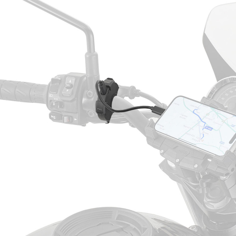 S120 : Toma USB y USB-C para manillar Givi Honda NX500
